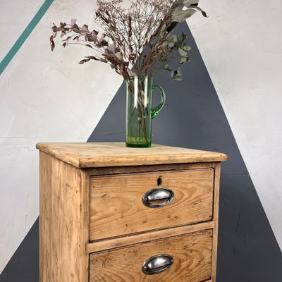 Antique Victorian Drawers Pine Storage
