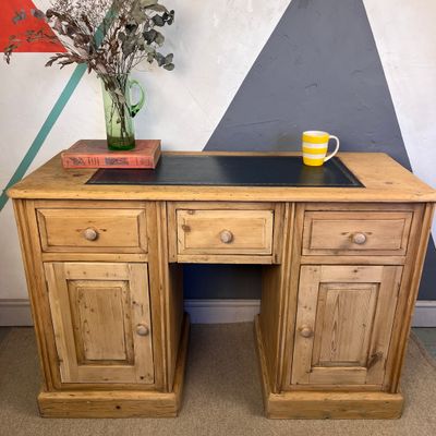 ​Antique Pine Office Desk Drawers