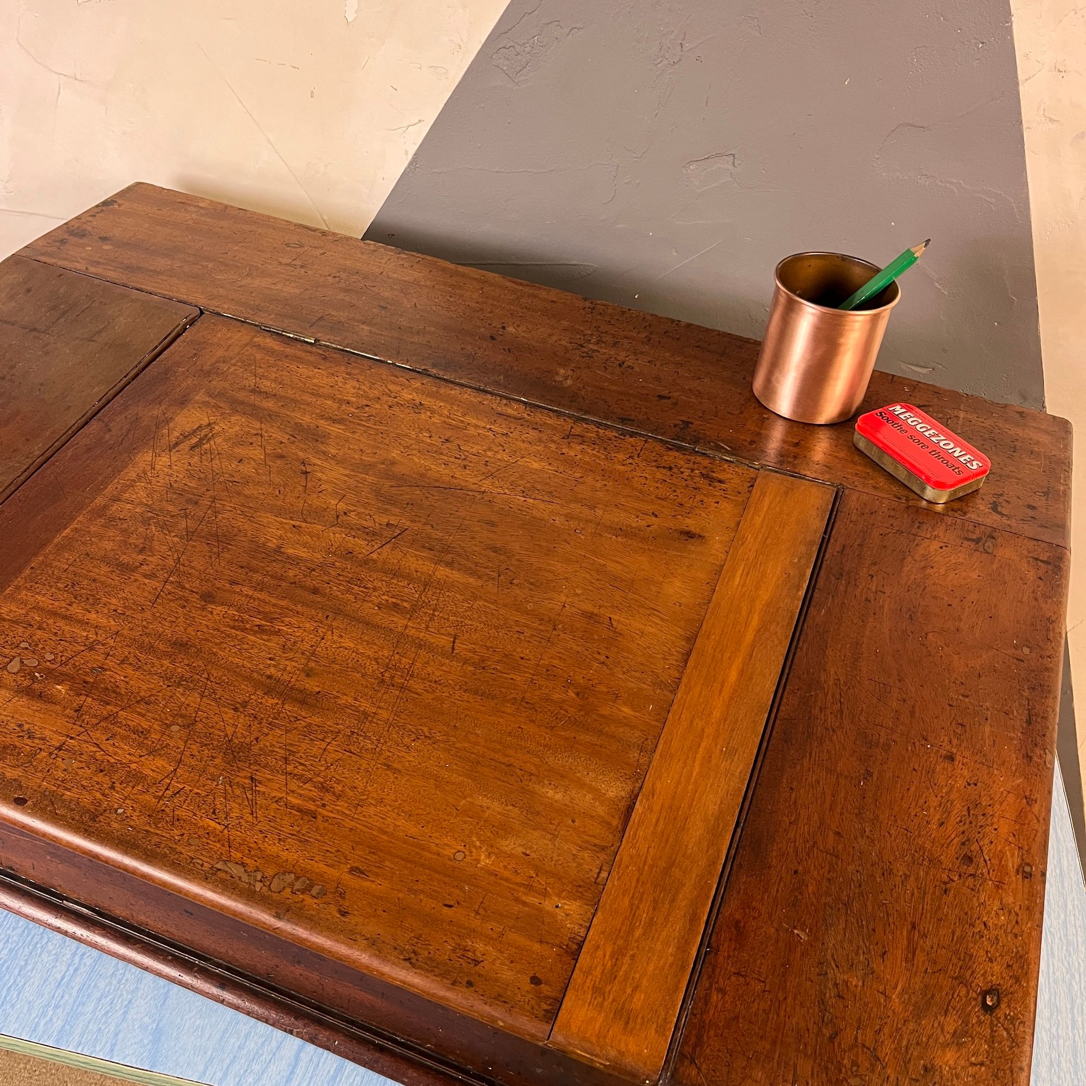 Victorian Mahogany Writing Slope Desk Office Homework Study