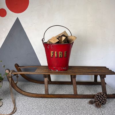 ​Traditional Sledge Antique Vintage Wooden Christmas  Snow