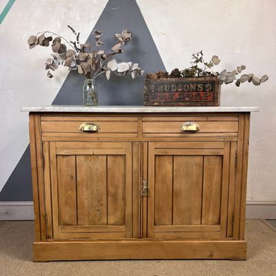 ​Victorian Marble Pine Washstand