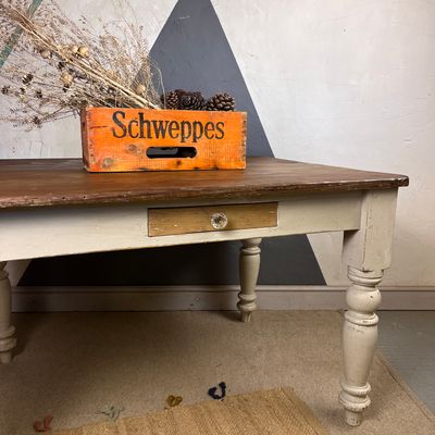 Victorian Farmhouse Pine Dining Table