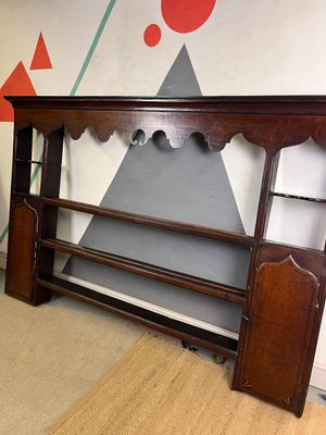 ​Oak Georgian Wall Plate Rack