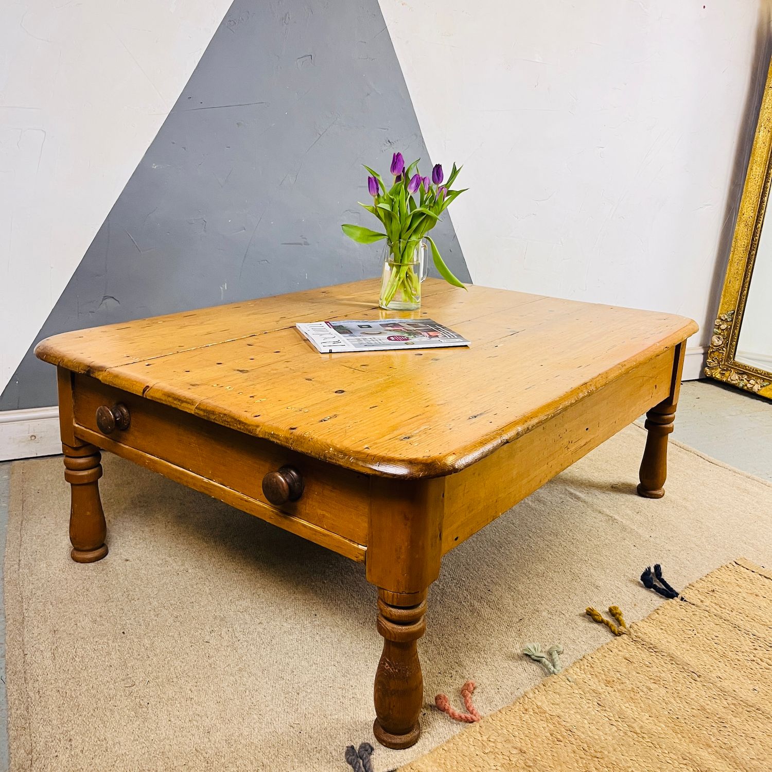 ​Antique French Pine Coffee Table
