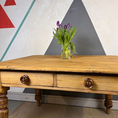 Antique Pine Kitchen Dining Table