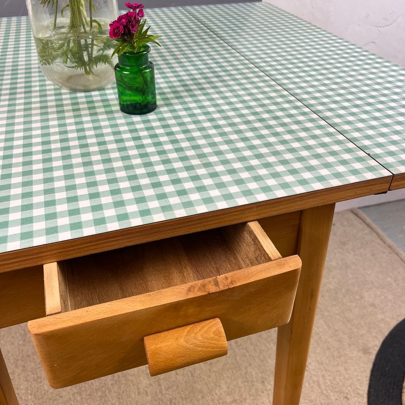 Mid Century Green Formica Table