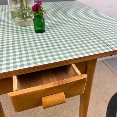 Mid Century Green Formica Table