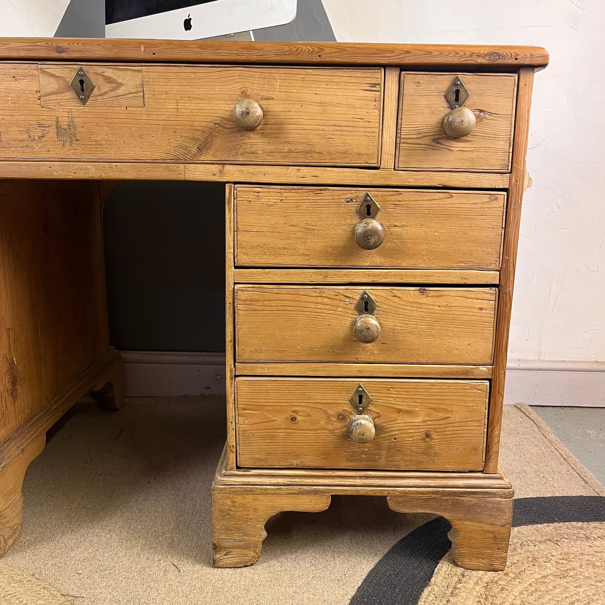 Antique Pine Office Desk