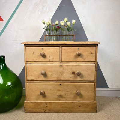 Antique Pine Chest Drawers