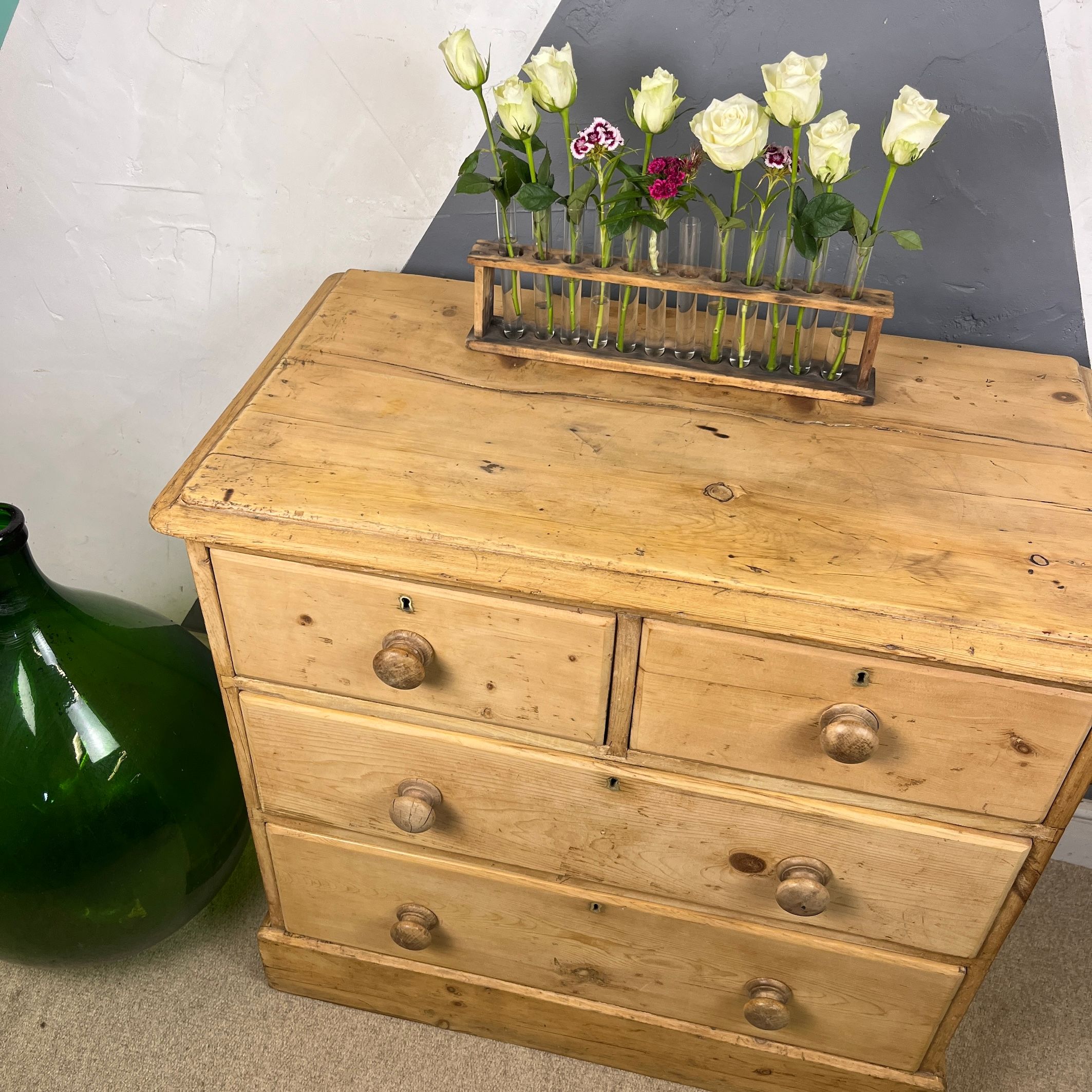 Antique Pine Chest Drawers