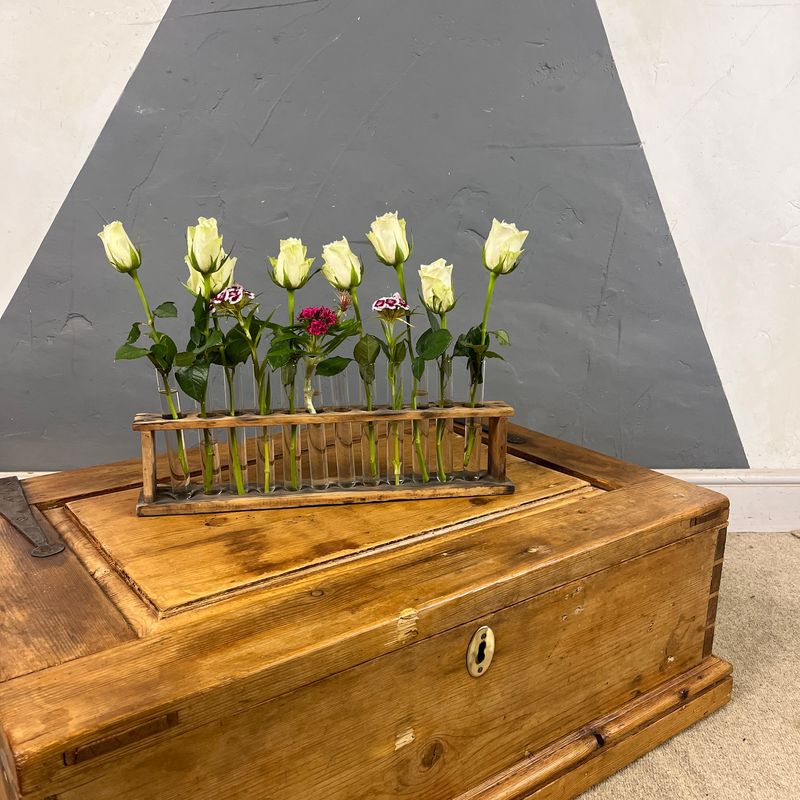 Antique Pine Chest Storage Box