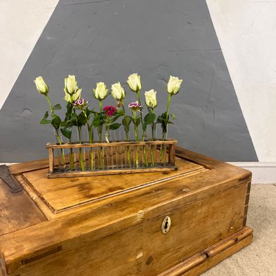 Antique Pine Chest Storage Box