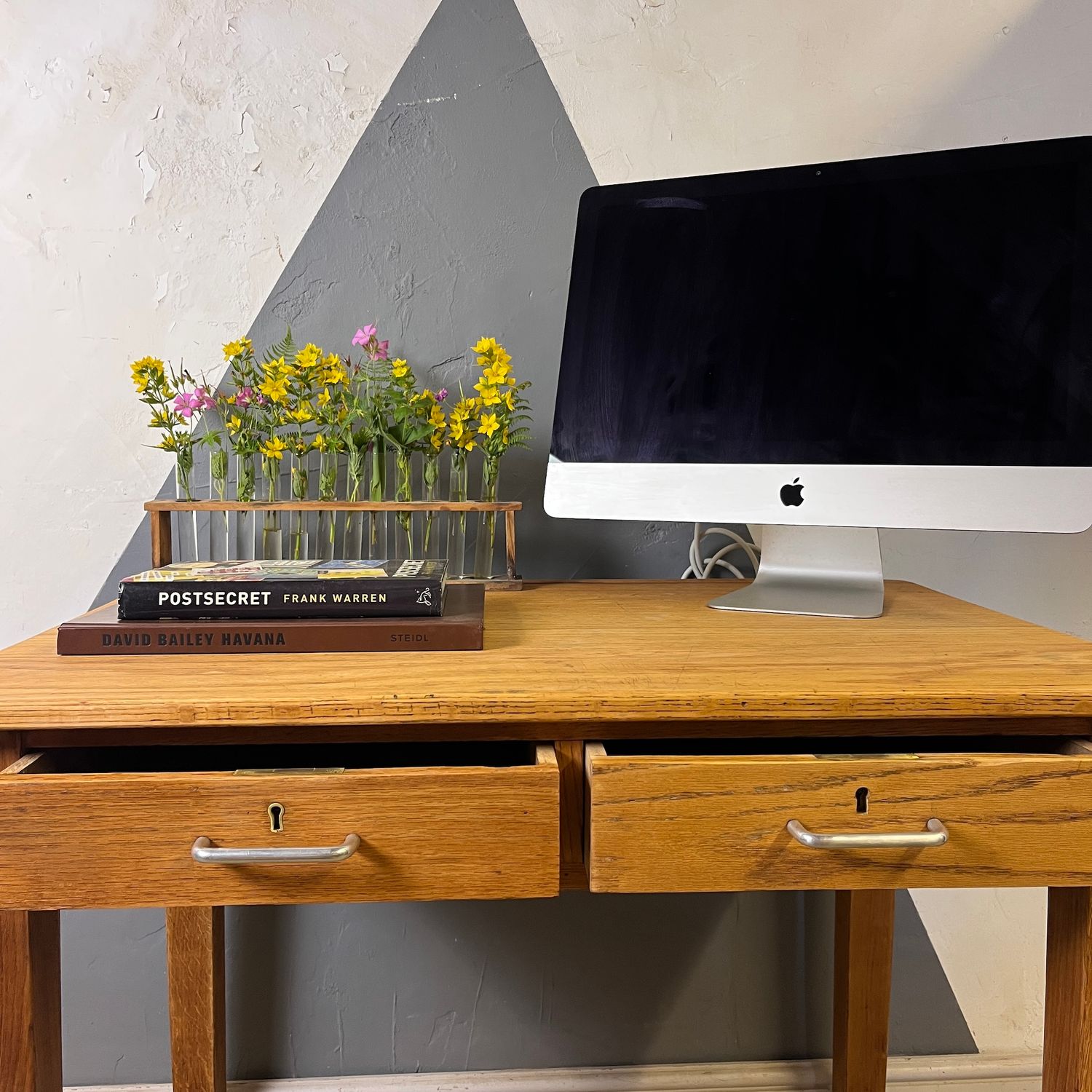 Mid Century Oak Desk