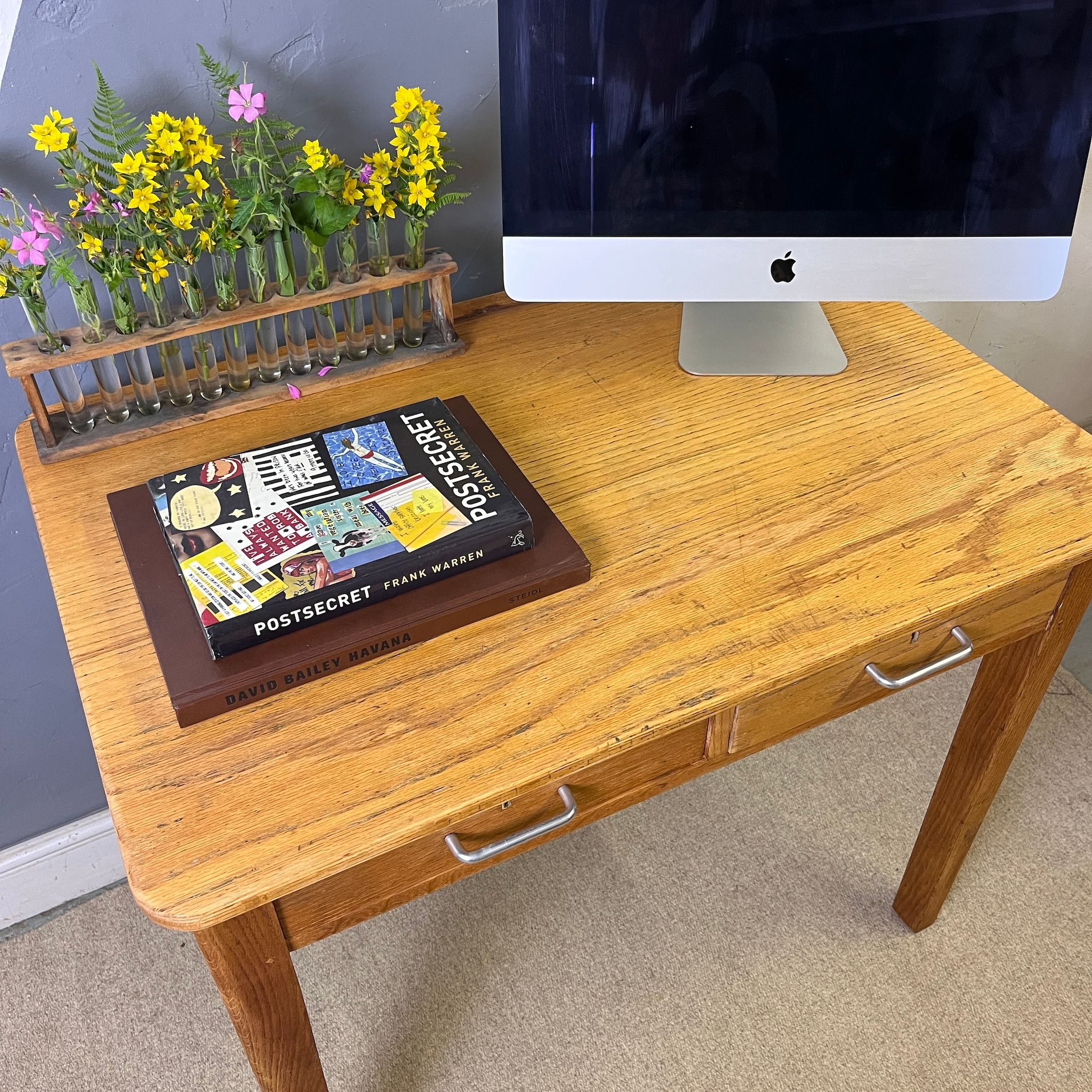 Mid Century Oak Desk