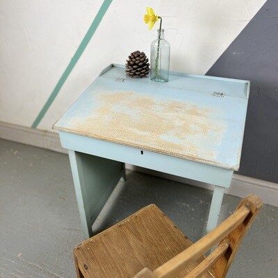 School Desk Mid Century Blue Kids Homework School Desk Mid Century Blue Kids Homework