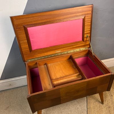 1960s Vintage "ARNOLD" Sewing Storage Box