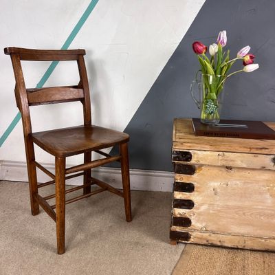 Antique Chapel Church Chair Elm Antique Chapel Church Chair Elm