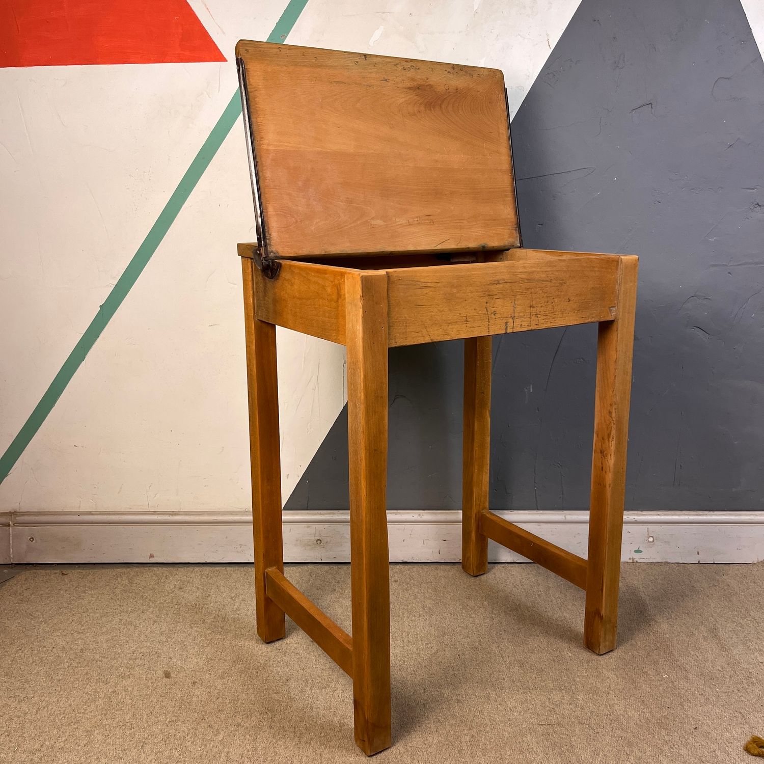 ​Adult Vintage Single School Desk