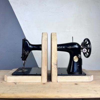 Up-Cycled Singer Sewing Machine Book End Up-Cycled Singer Sewing Machine Book End