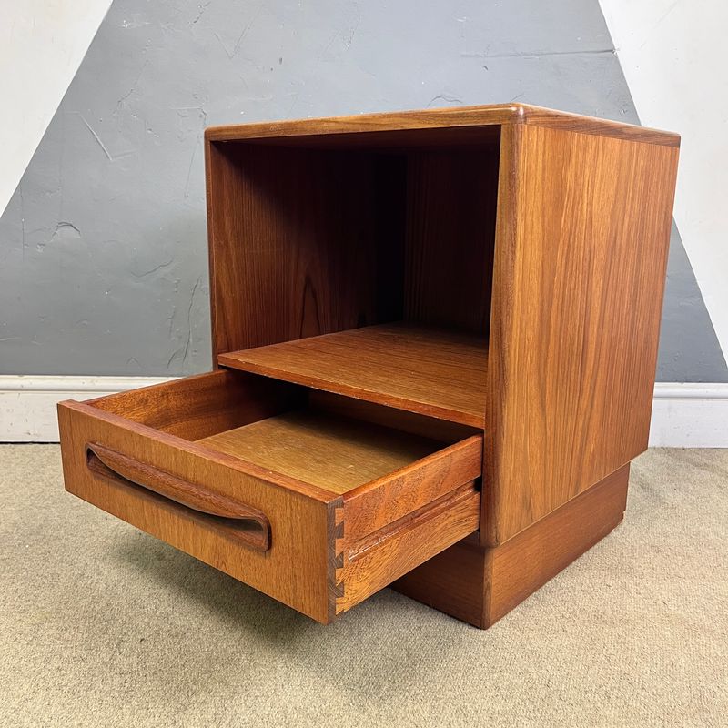 ​Vintage Mid Century G Plan Fresco Bedside Table Teak