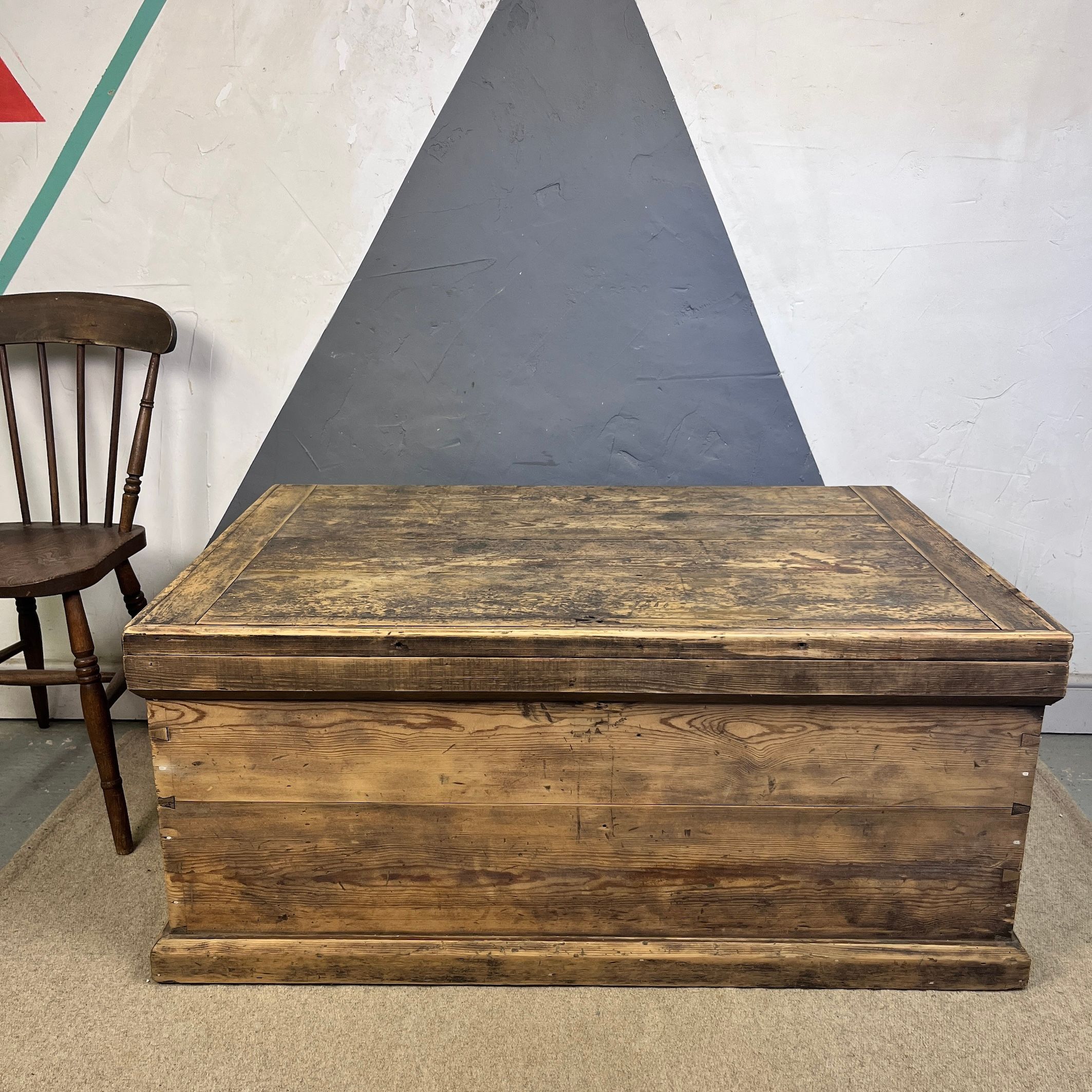 ​Large Vintage Pine Chest Coffee Table