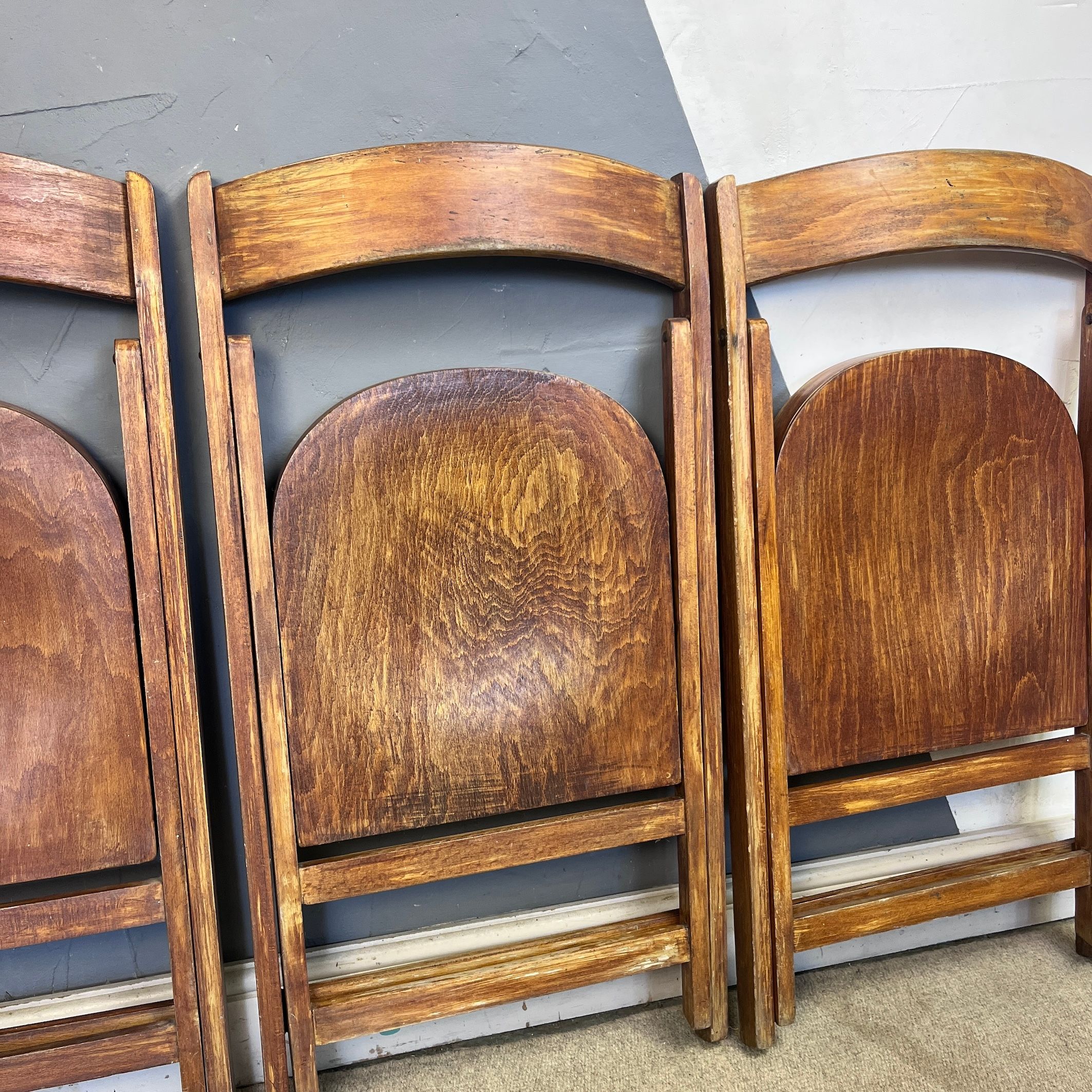 Stor 1940s Folding bentwood Chairs