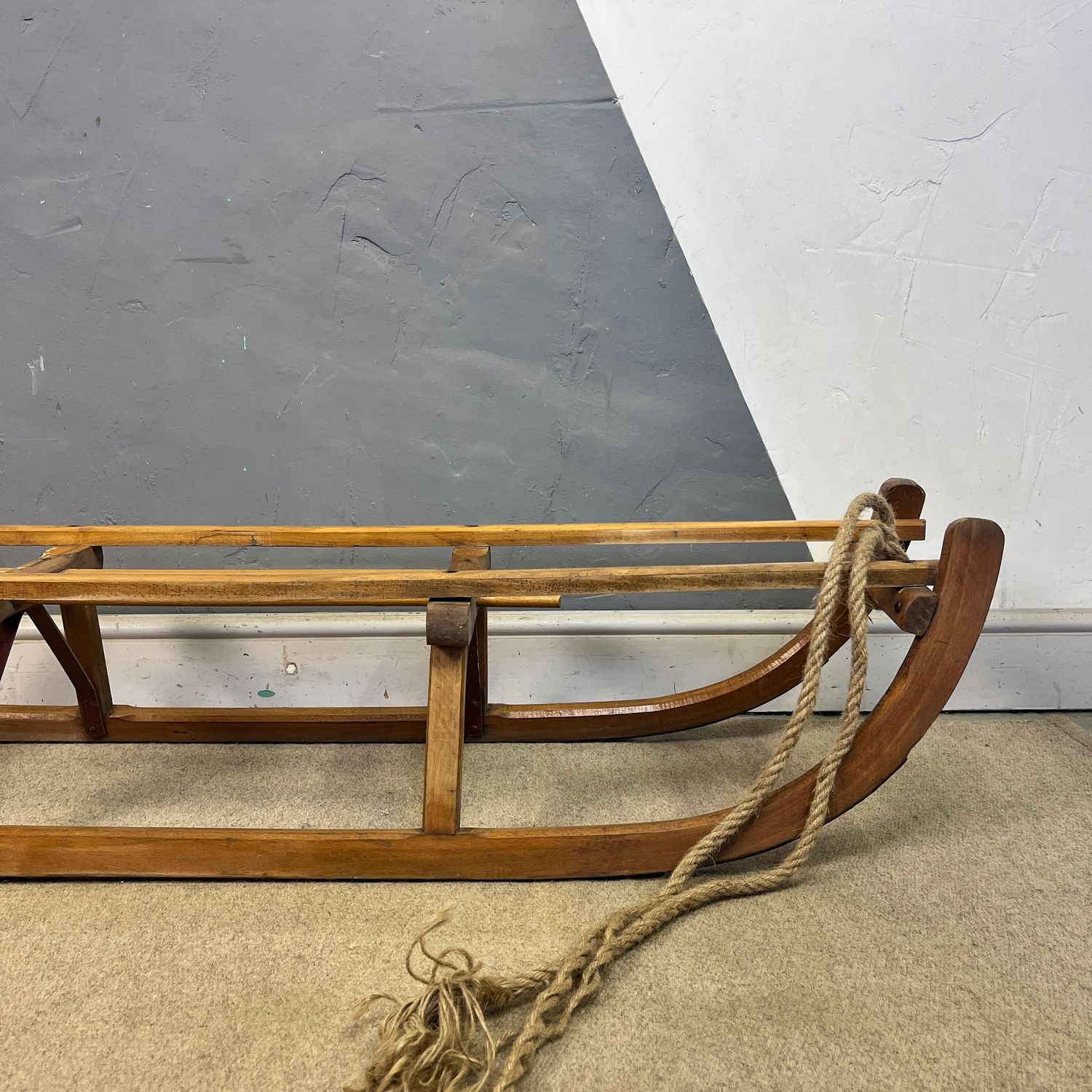 Vintage Wooden Sledge Antique Snow Christmas Vintage Wooden Sledge Antique Snow Christmas