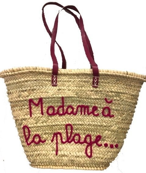Panier Madame à la Plage Fushia