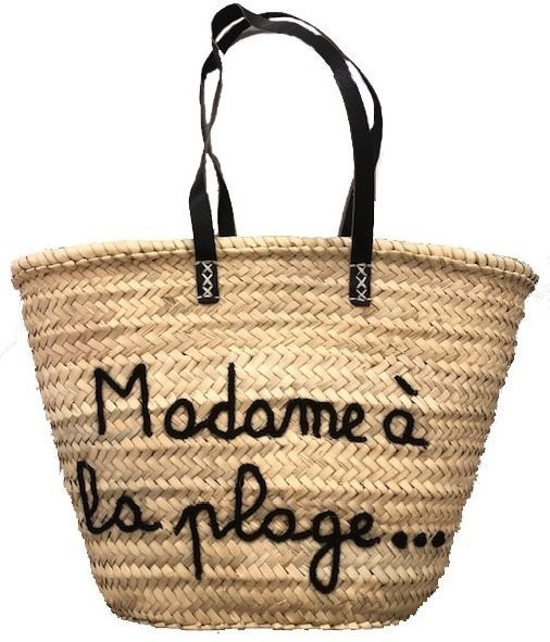 Panier Madame à la Plage Noir