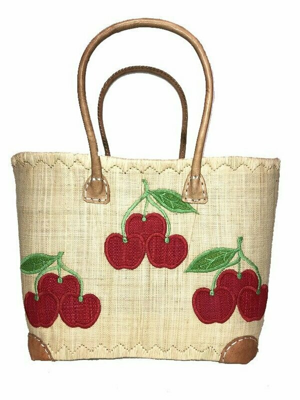 Panier Aravola Cerise Beige Moyen Modèle