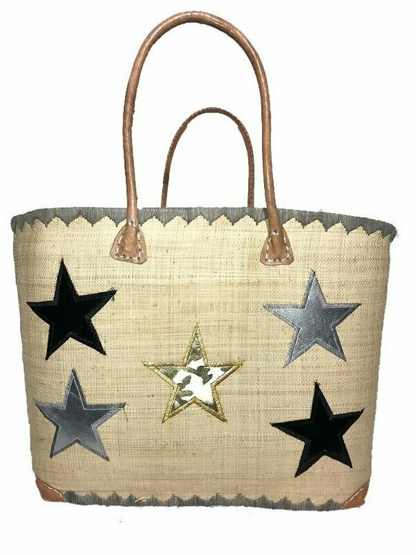 Panier Aravola Etoiles Beige Grand Modèle