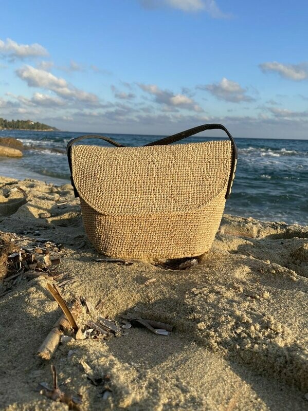 Sac Crochet Bandoulière Naturel