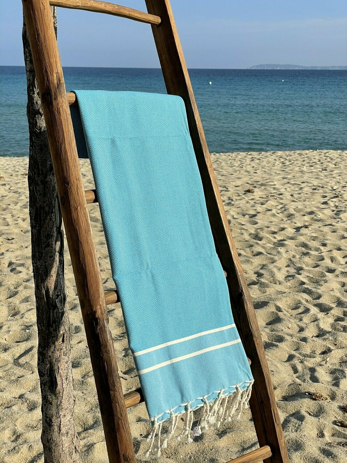 Fouta 100x200cm Chevron Turquoise