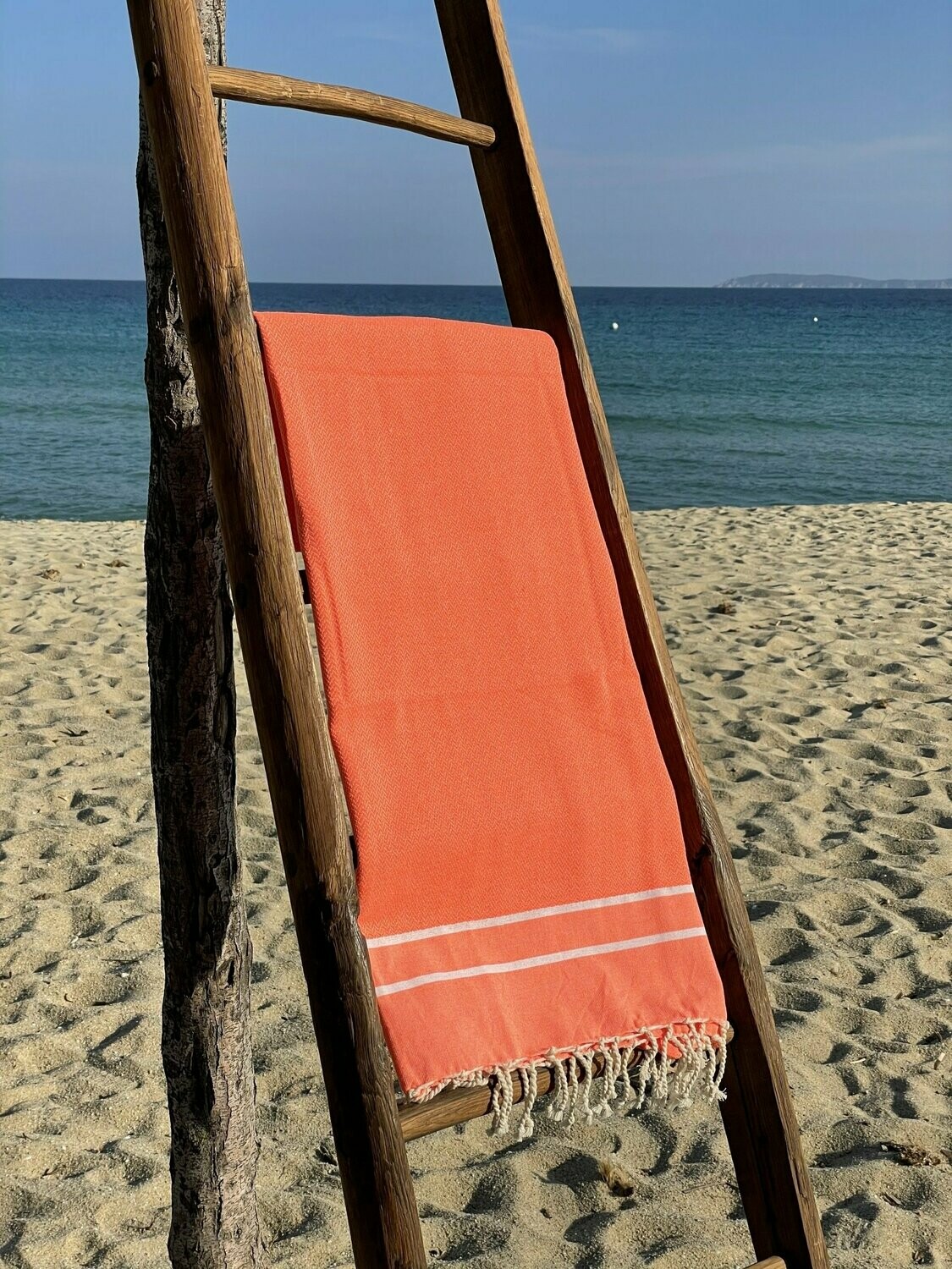 Fouta 100x200cm Chevron Orange