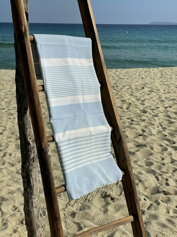 Fouta  100x200cm Arthur Bleu/Blanc
