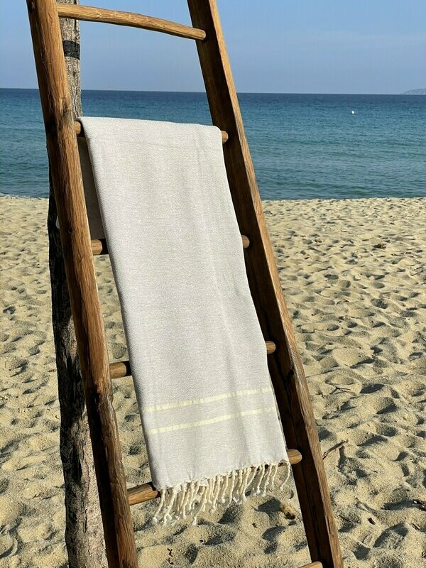 Fouta 100x200cm Chevron Gris Souris