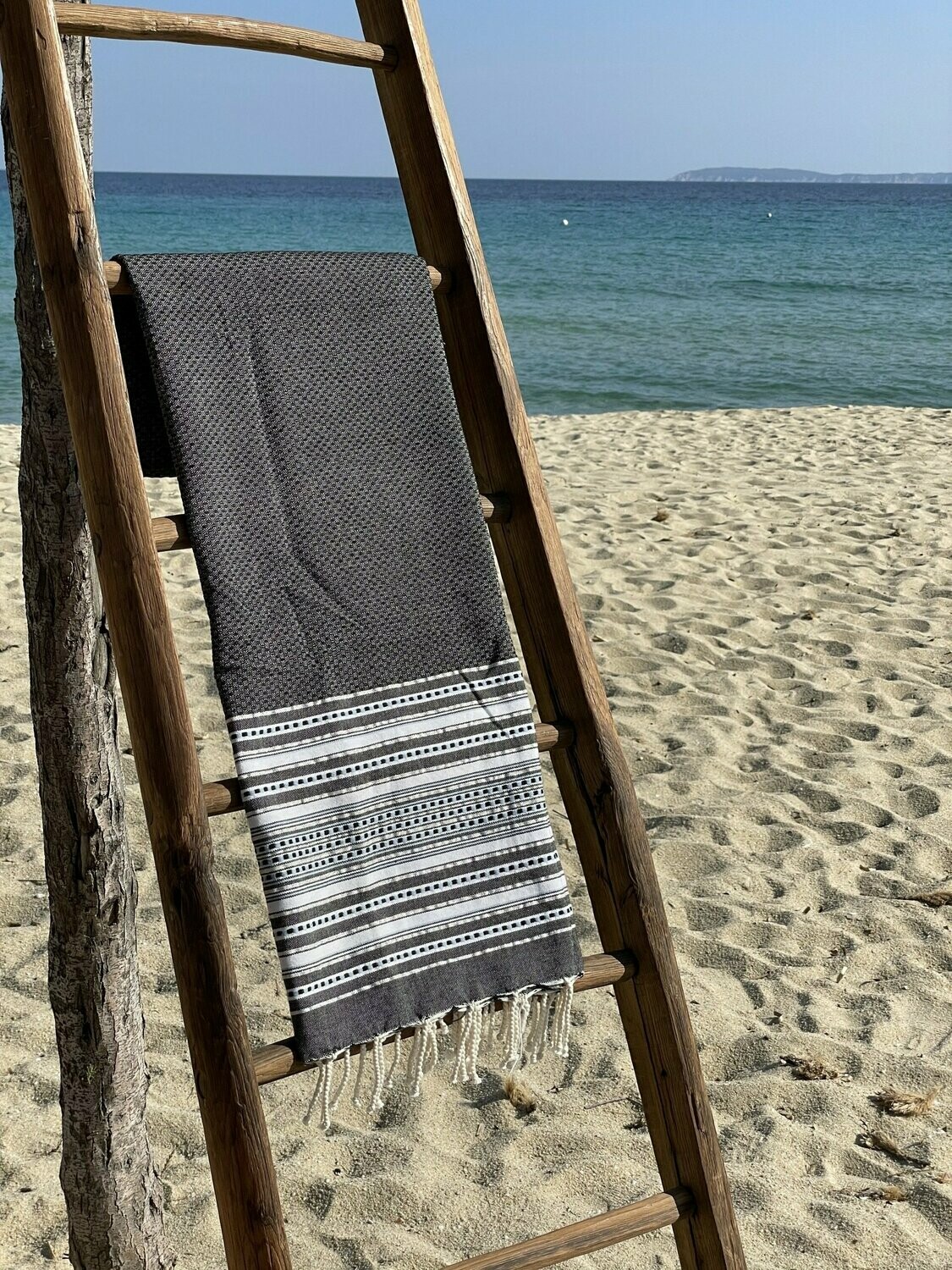 Fouta 100x200cm Foula Noir