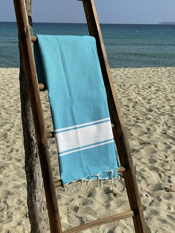 Fouta  100x200cm Traditionnelle  Turquoise