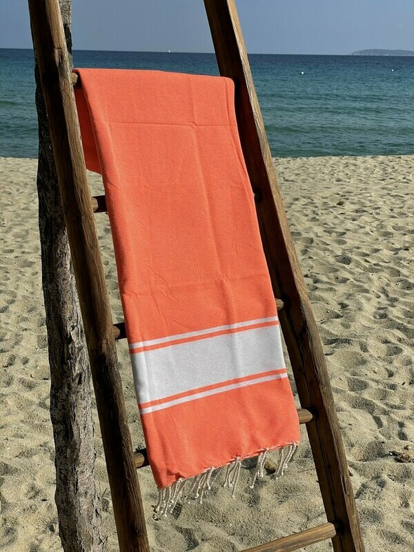 Fouta  100x200cm Traditionnelle  Orange