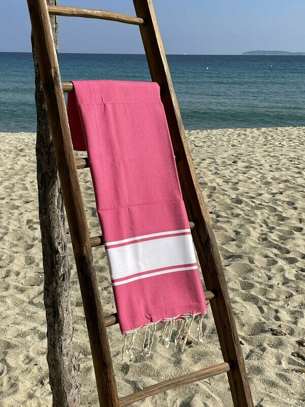 Fouta  100x200cm Traditionnelle  Fushia