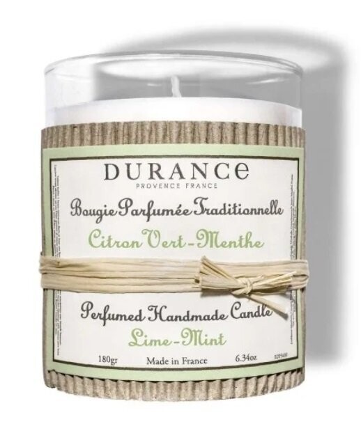 Bougie Parfumée Citron Vert Menthe 180g