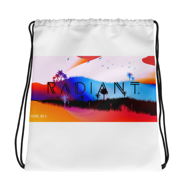 RADIANT. Drawstring bag White