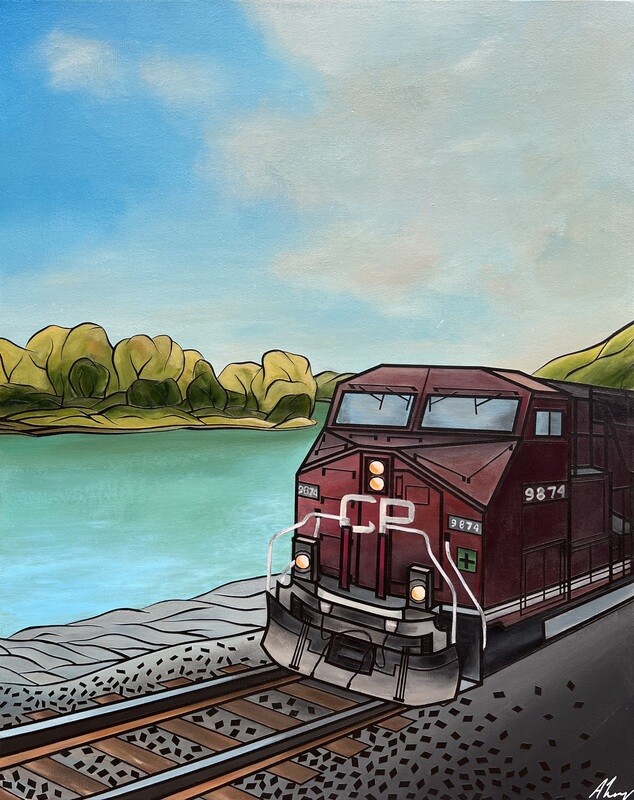 Right On Track ~ 24&quot;x30&quot;