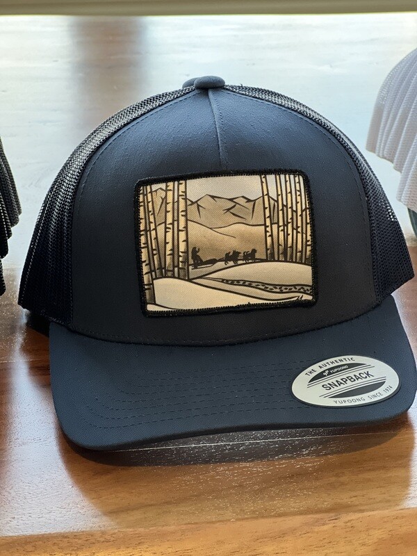 Dogsledding Artwork Patch Hat