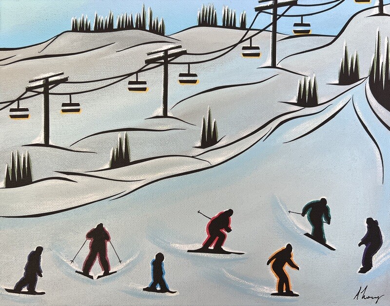 Slopeside ~ 11”x14”