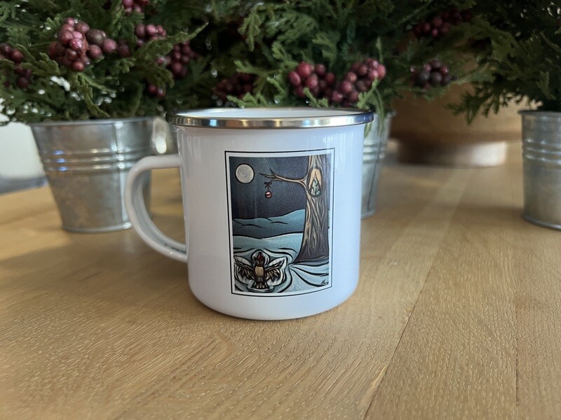 Christmas Mug - Owl Making Snow Angels