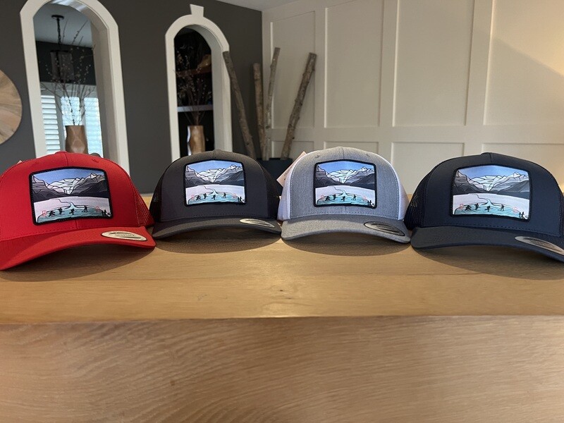 Lake Louise Hockey Artwork Patch Hat