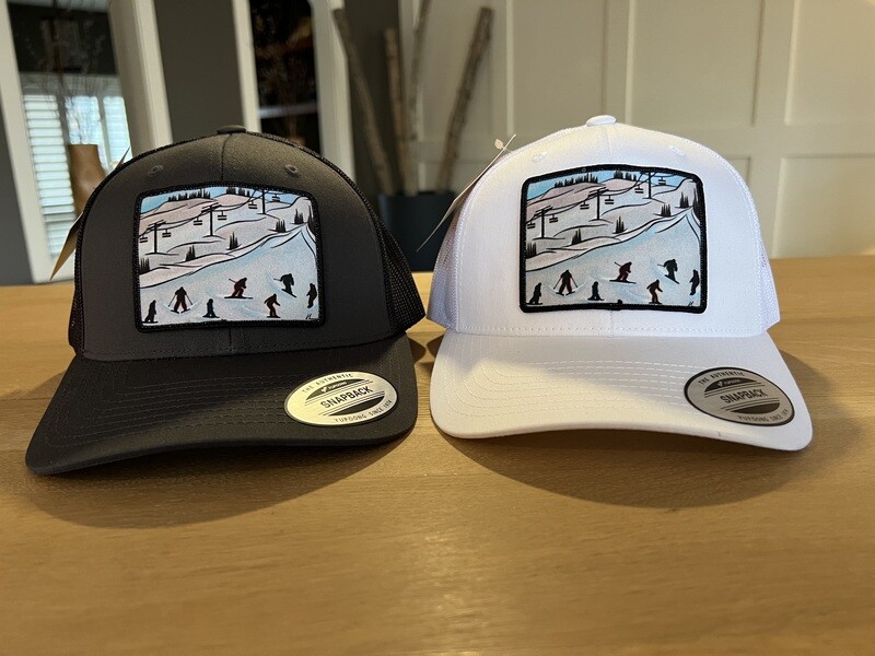 Ski Hill Artwork Patch Hat
