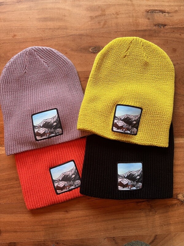 Ski Hut Artwork Patch Toques