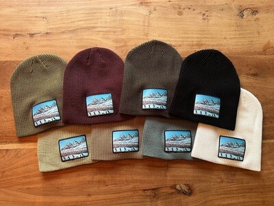 Three Sisters X-Country Ski Artwork Patch Toque